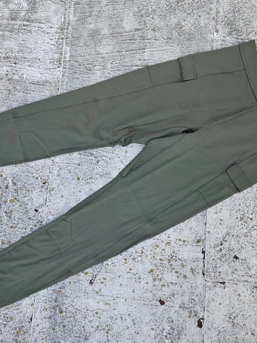 Women Active Pant Olive Polyester Sport Running Yoga Pant Athletic Size XL New - Picture 10 of 13